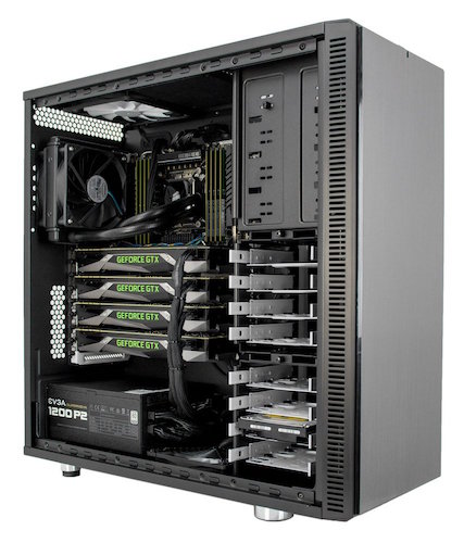 high performance 4 GPU workstation